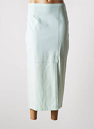 Jupe longue fermeture zippée au dos vert ROSA ROSAM femme