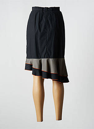 Jupe mi-longue taille à pinces noir ROSA ROSAM femme