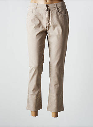 Pantalon 7/8 beige SAINT HILAIRE pour femme