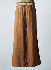 Pantalon large marron 7 SEASONS pour femme seconde vue