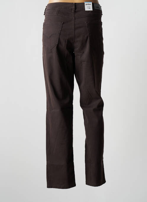 Pantalon droit marron GARDEUR pour femme