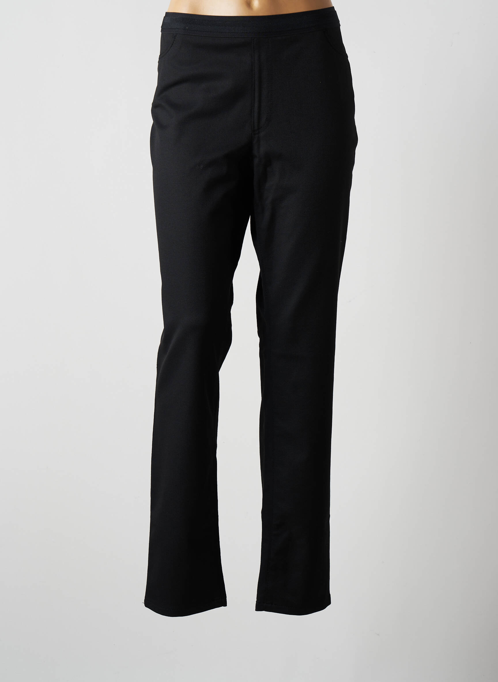 Saint Hilaire Pantalons Slim Femme De Couleur Noir 2220281noir00 Modz