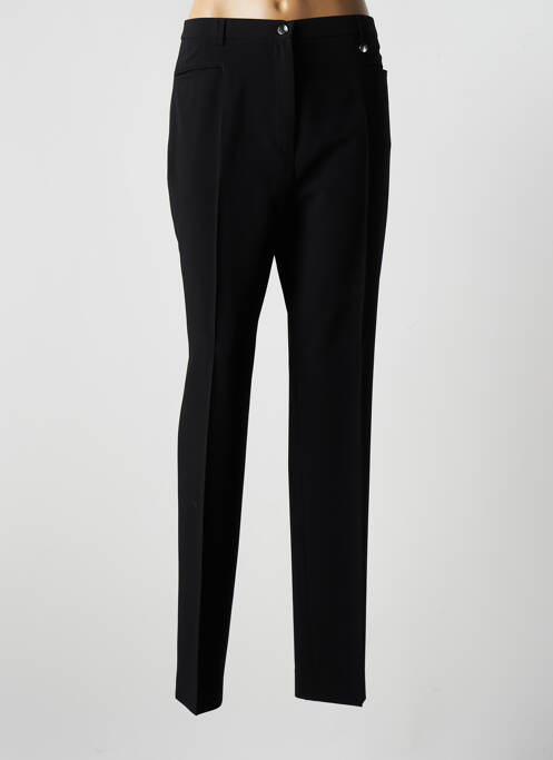 Pantalon droit noir BRUNO SAINT HILAIRE pour femme