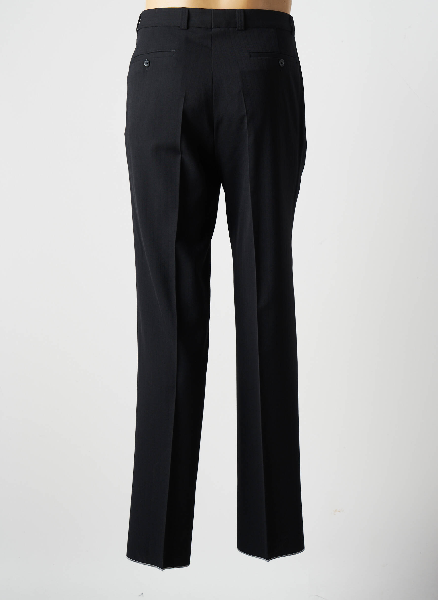 BRUNO SAINT HILAIRE Pantalon droit de couleur noir en soldes pas cher 2225974 noir00 Modz