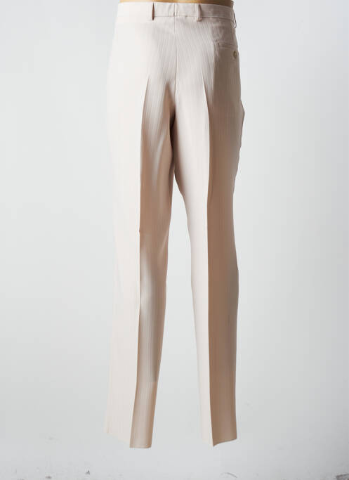 Pantalon droit beige FRANCK ELISEE pour homme