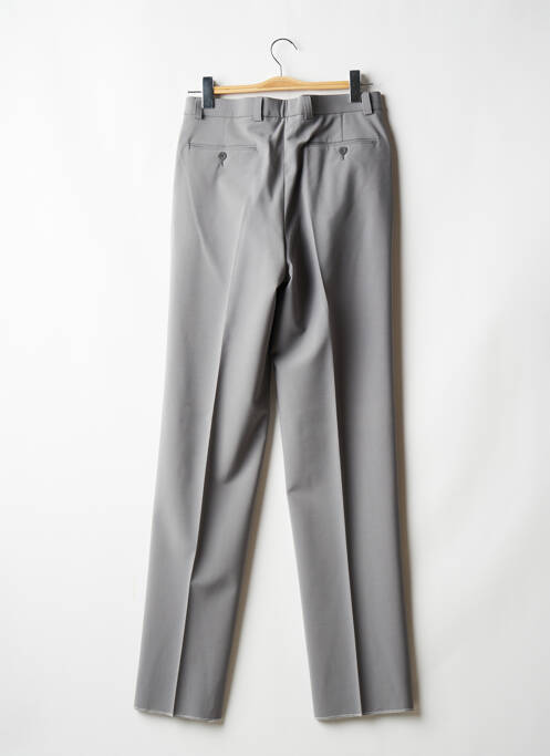 Pantalon droit gris BRUNO SAINT HILAIRE pour homme