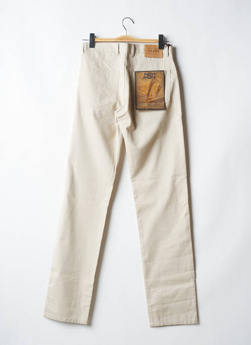 Pantalon slim beige NEW MAN pour homme