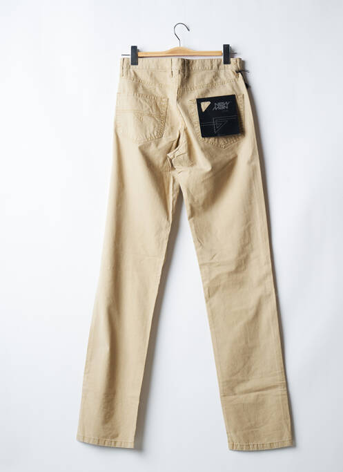 Pantalon slim beige NEW MAN pour homme