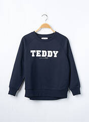 Sweat-shirt bleu TEDDY SMITH pour fille seconde vue