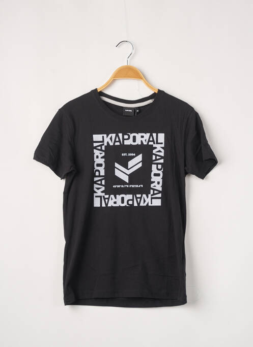 T-shirt noir KAPORAL pour garçon