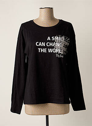 T-shirt noir TEDDY SMITH pour fille
