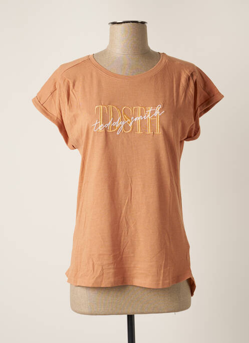 T-shirt orange TEDDY SMITH pour fille