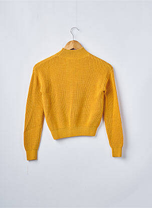 Pull resserrée sur le bas manches longues jaune GARCIA fille