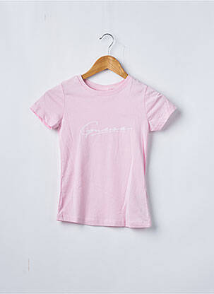 T-shirt rose GUESS pour fille