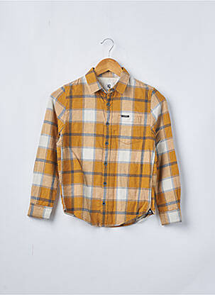 Chemise manches longues manches longues jaune GARCIA garcon