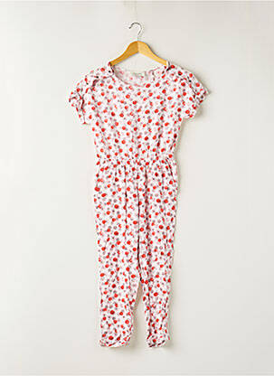 Combi-pantalon col rond manches courtes rouge TEDDY SMITH fille