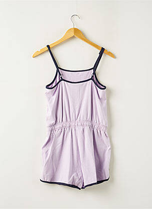 Combishort tissage jersey fines bretelles violet FILA fille