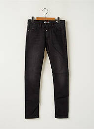 Jeans coupe slim sélection denim taille ajustable noir KAPORAL garcon