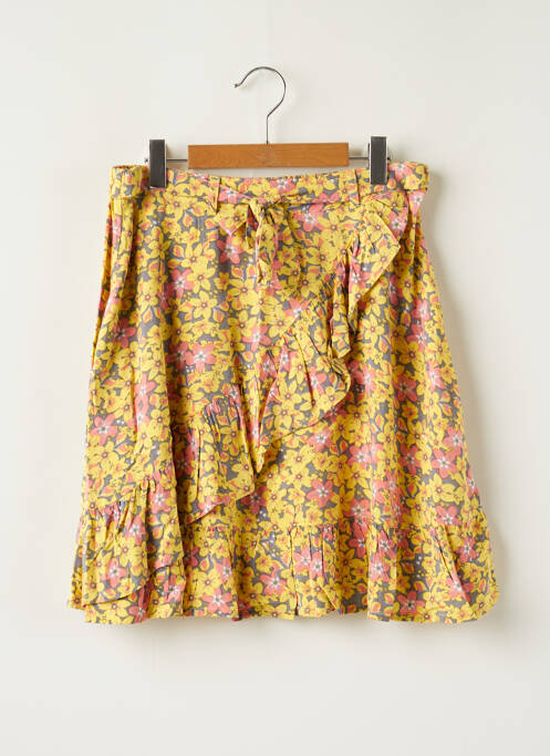 Jupe mi-longue imprimé fleurs jaune GARCIA fille