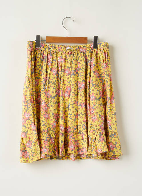 Jupe mi-longue imprimé fleurs jaune GARCIA fille