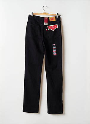 Jeans coupe slim poches taille ajustable noir LEVIS fille