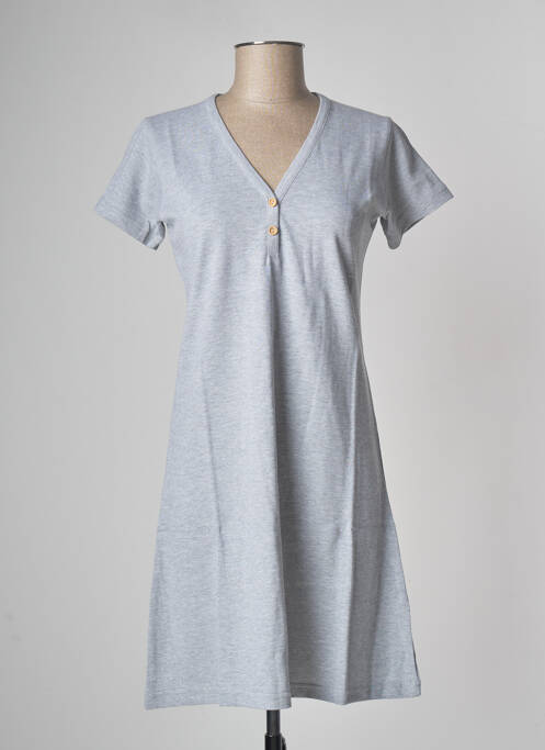 Robe mi-longue gris LAZY & COSY pour femme