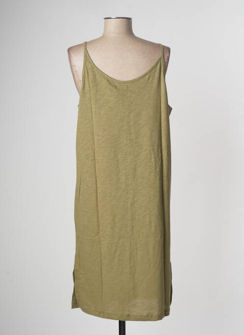 Robe mi-longue vert LAZY & COSY pour femme