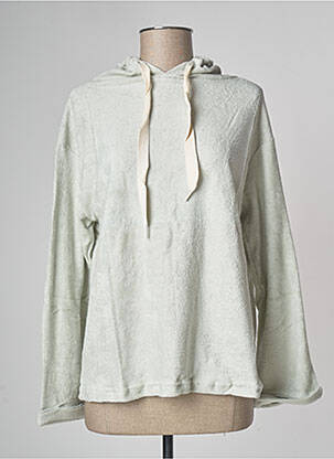 Sweat-shirt à capuche gris LAZY & COSY pour femme