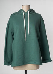 Sweat-shirt à capuche vert LAZY & COSY pour femme seconde vue
