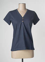 T-shirt bleu LAZY & COSY pour femme seconde vue