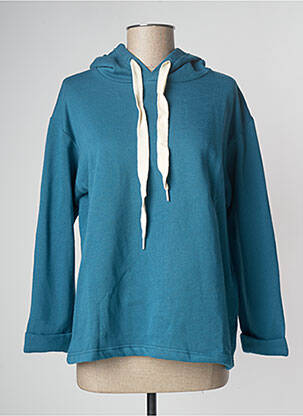 Sweat-shirt à capuche bleu LAZY & COSY pour femme