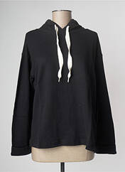 Sweat-shirt à capuche noir LAZY & COSY pour femme seconde vue