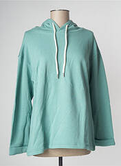 Sweat-shirt à capuche vert LAZY & COSY pour femme seconde vue