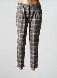 Pantalon 7/8 taille haute taille haute gris LES IMPATIENTES femme