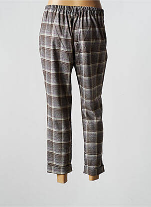 Pantalon 7/8 taille haute taille haute gris LES IMPATIENTES femme