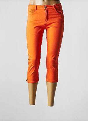 Pantacourt stretch orange ONADO femme