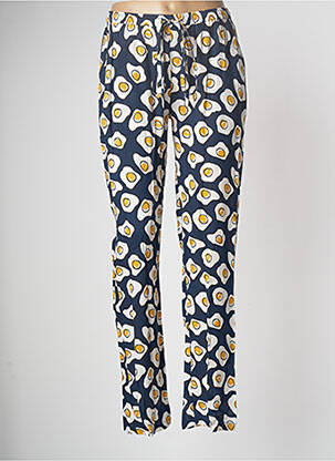 Pantalon droit poches bleu MD'M femme