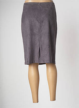 Jupe mi-longue coupe droite gris EVA KAYAN femme