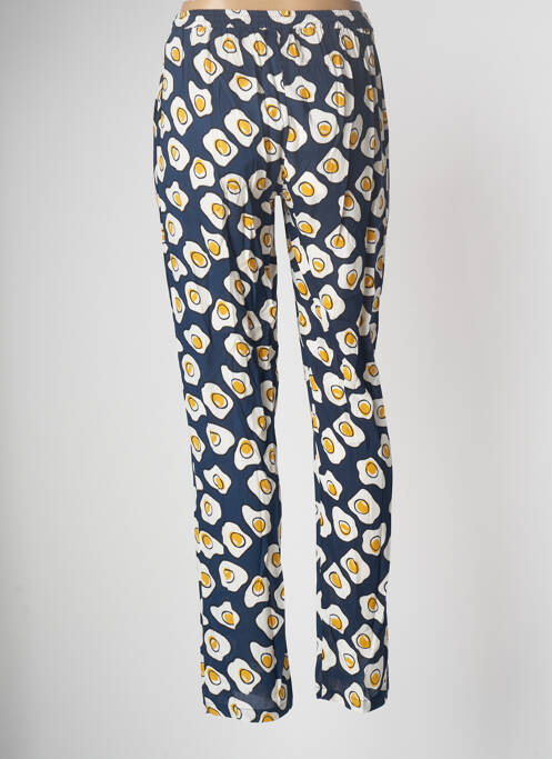 Pantalon droit bleu MD'M pour femme