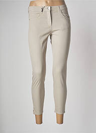 Pantalon 7/8 stretch taille normale beige EAST DRIVE femme
