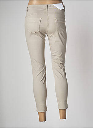 Pantalon 7/8 stretch taille normale beige EAST DRIVE femme
