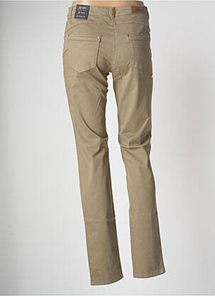 Pantalon droit stretch taille normale vert JOCAVI femme