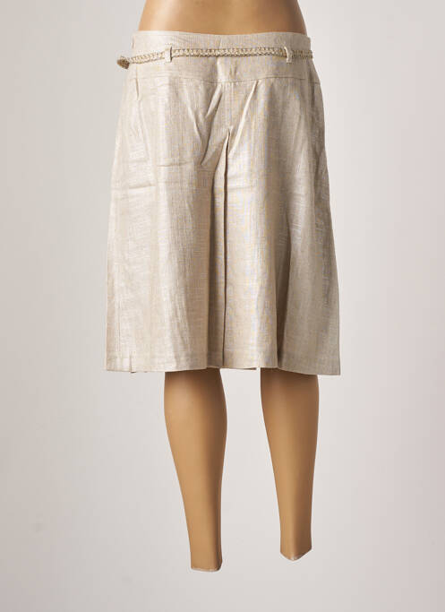 Jupe mi-longue beige GREGORY PAT pour femme