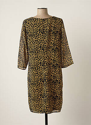 Robe courte coupe fluide manches 3/4 beige KOCCA femme