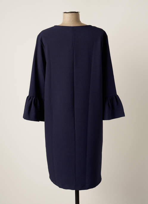 Robe mi-longue manches 3/4 manches 3/4 bleu IMITZ femme