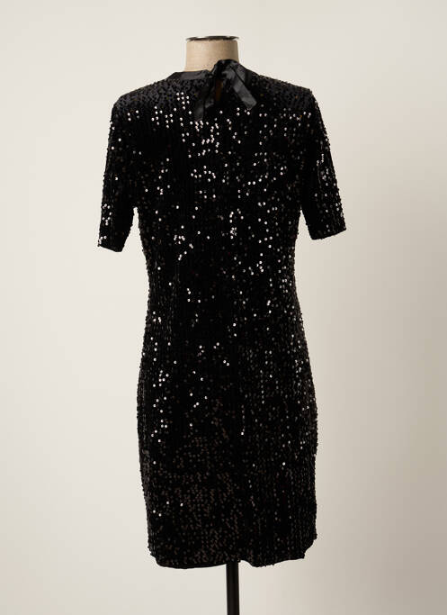 Robe courte manches courtes manches courtes noir ESQUALO femme