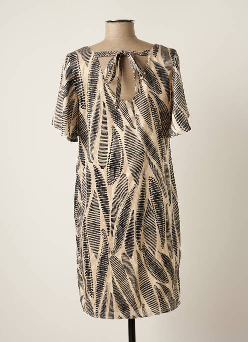 Robe courte beige SIGNE NATURE pour femme