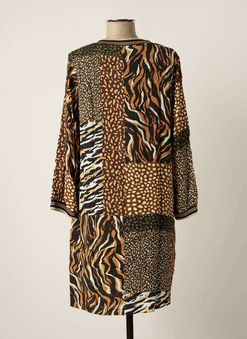 Robe courte marron SIGNE NATURE pour femme