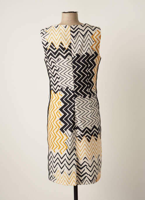 Robe mi-longue jaune MERI & ESCA pour femme