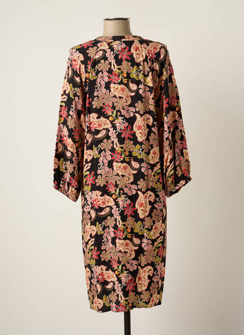 Robe mi-longue noir SIGNE NATURE pour femme